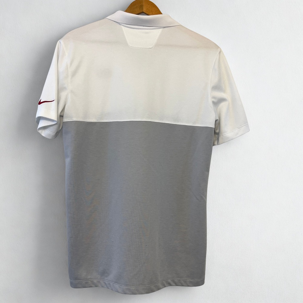 Nike NFL 49ers Dri-FIT Polo Shirt Mens Medium White Grey Colorblock - Picture 3 of 9